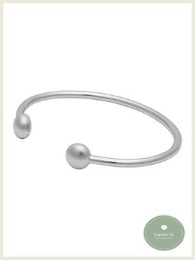 QRAY Stainless Steel C-Shaped Wellness Bracelet Golf Athletic Unisex 7"